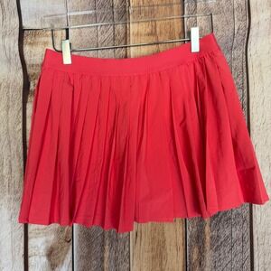 Lululemon Skirt High Rise Pleated Tenniscore Skort Pink Built In Shorts Size 10